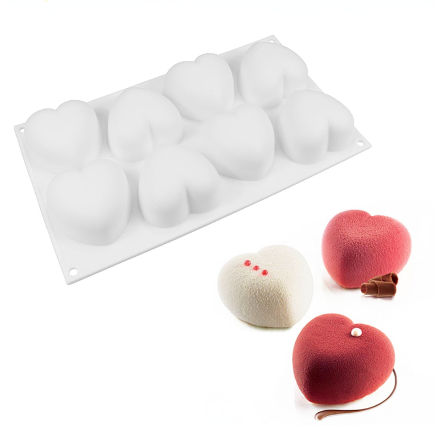 Candle Supplies Wholesale - Love Heart Silicone Soap Mold Handmade