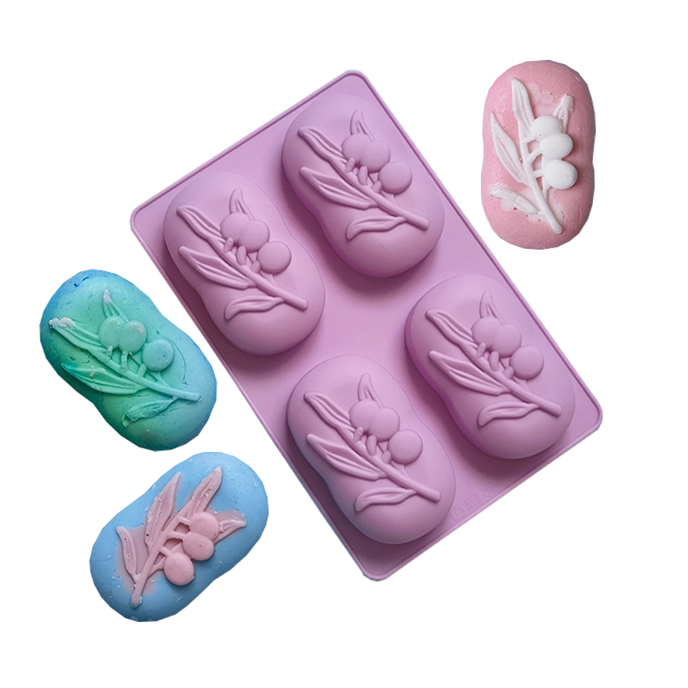 4 Cavities Oval Olive Tree Sil - Candle Supplies Wholesale recension och pris