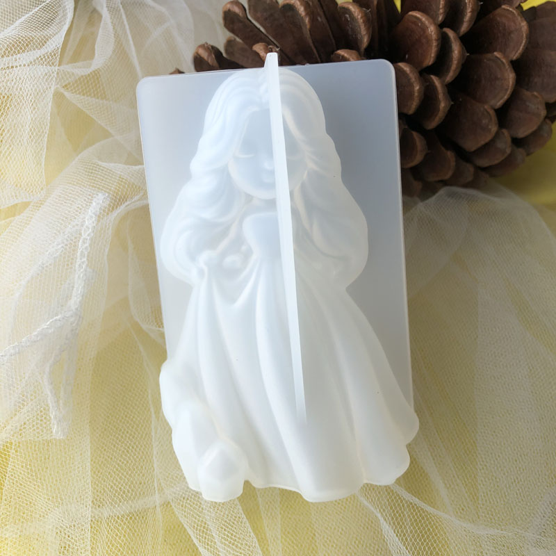 3D Cute Princess Silicone Cand - Candle Supplies Wholesale recension och pris