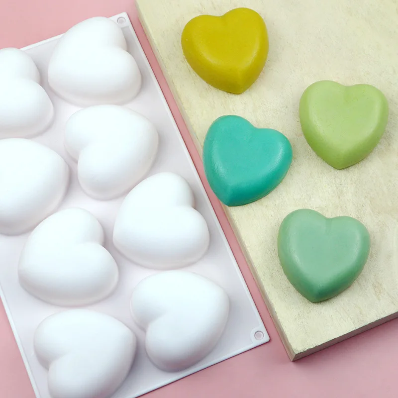 Love Heart Silicone Soap Mold  - Candle Supplies Wholesale recension och pris