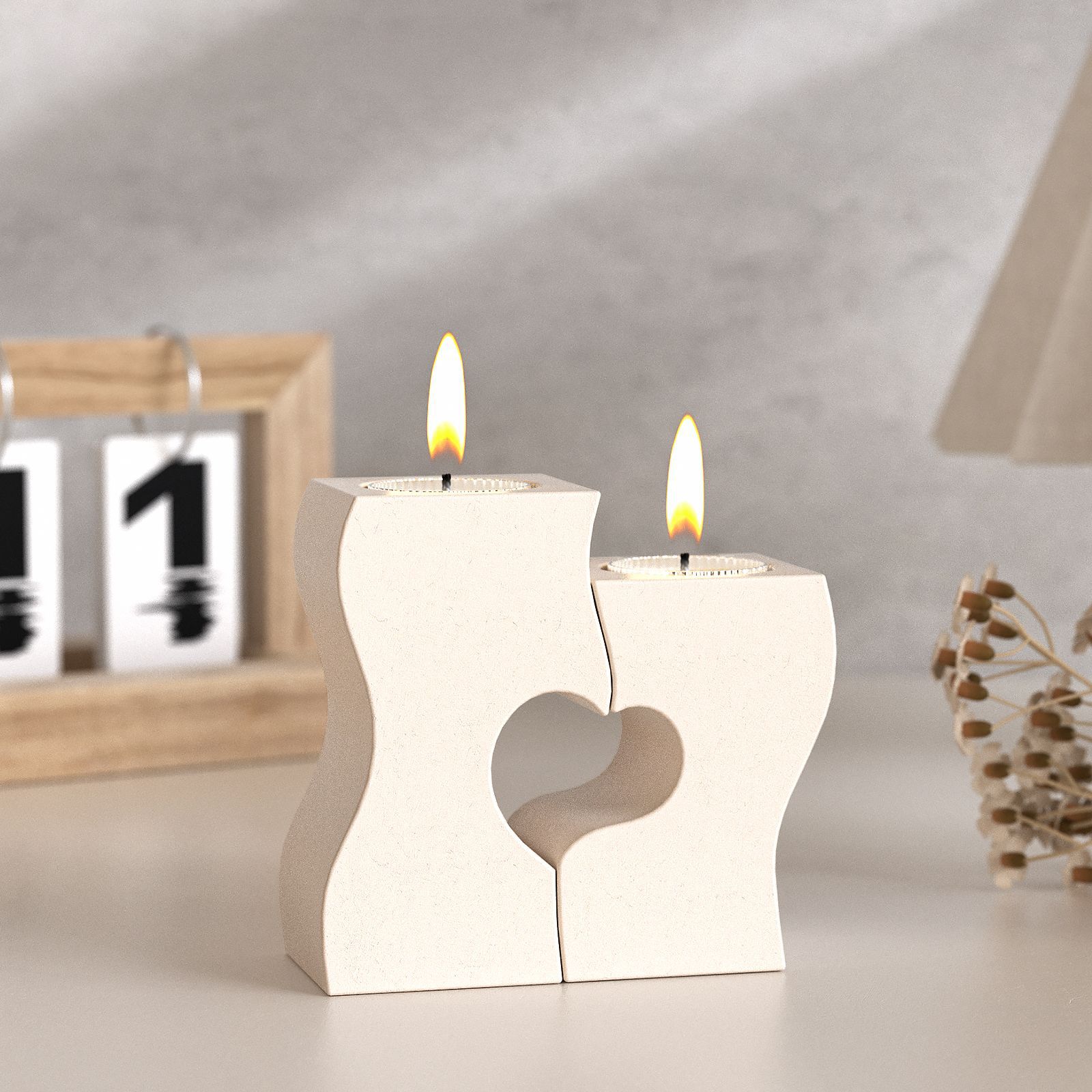 S Heart Candlestick Silicone M - Candle Supplies Wholesale recension och pris