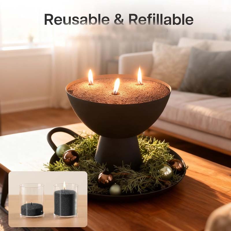 Black Candle Sand with Wick, 2 - Candle Supplies Wholesale recension och pris